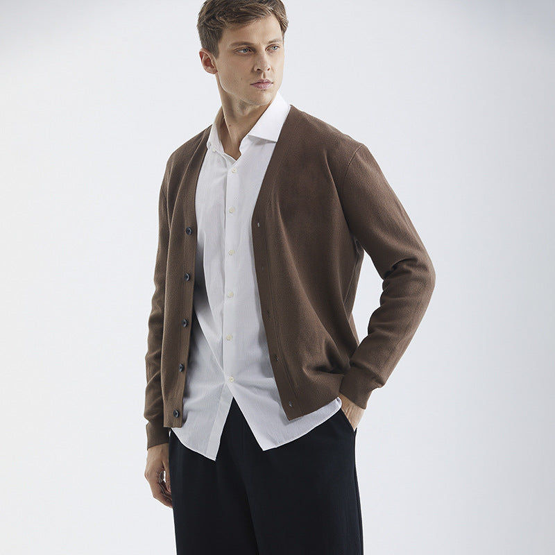 Cassius - Refined Ribbed Cardigan