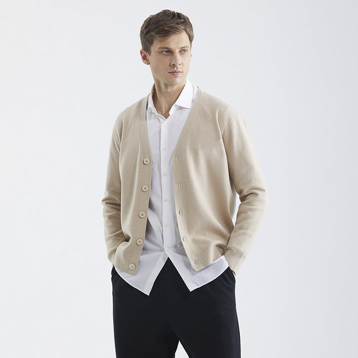 Cassius - Refined Ribbed Cardigan